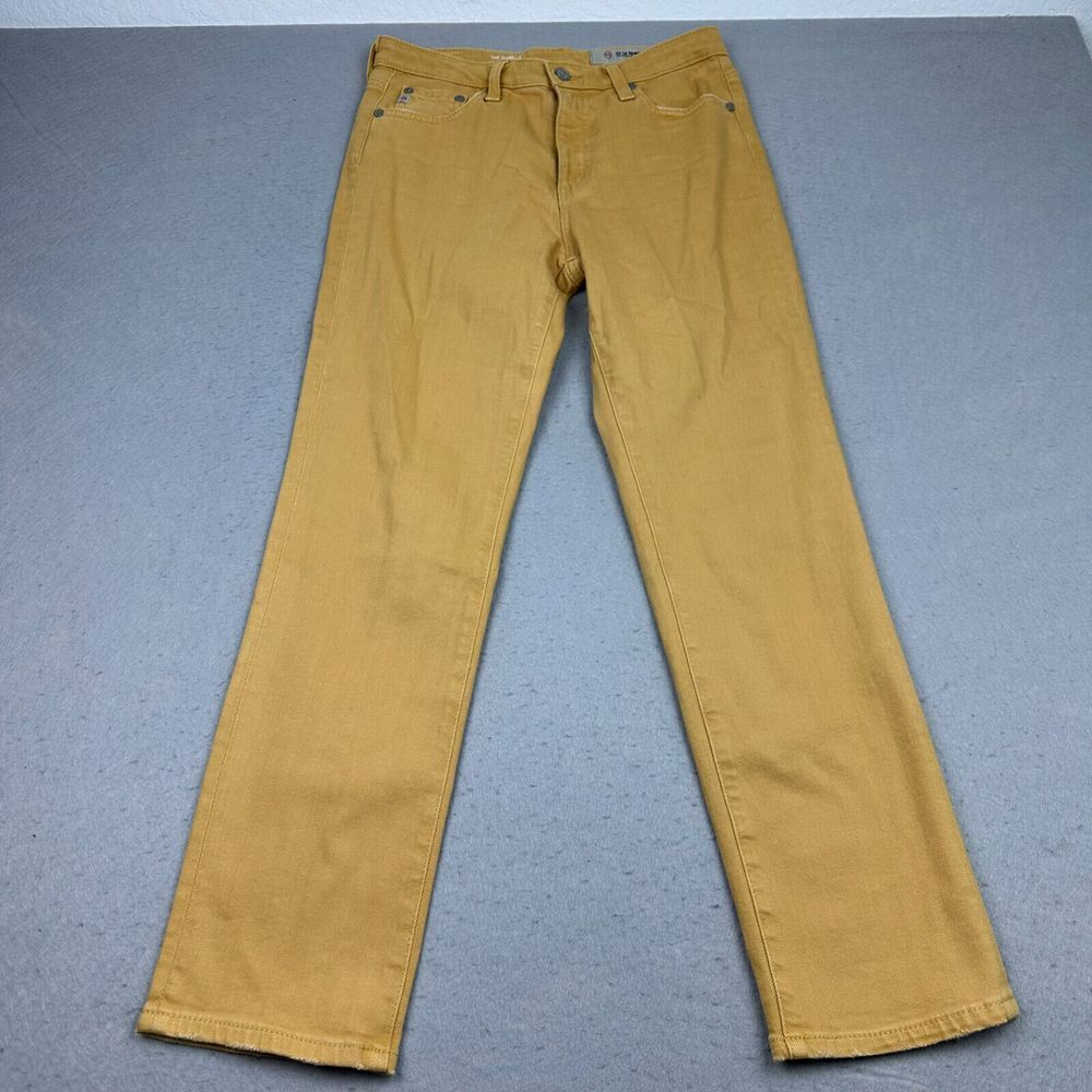 Ag Adriano Goldschmied High Rise Yellow Jeans